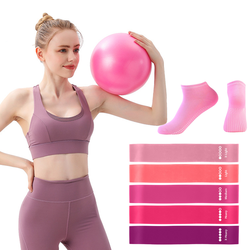 Pilates Yoga Ball Exercises - Bandas de resistencia para pelota de