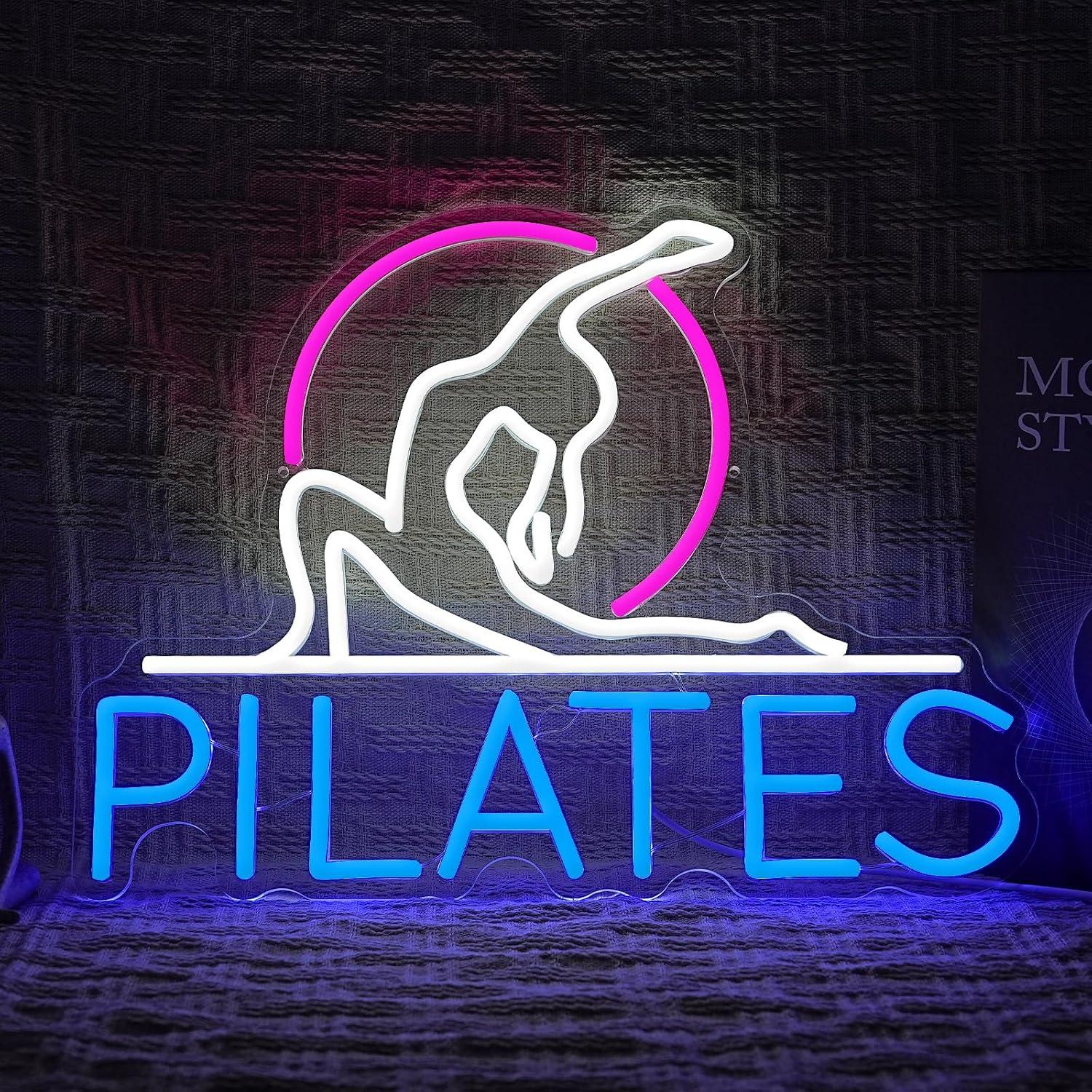 Pilates Yoga Room - Letrero de Neón de Yoga y