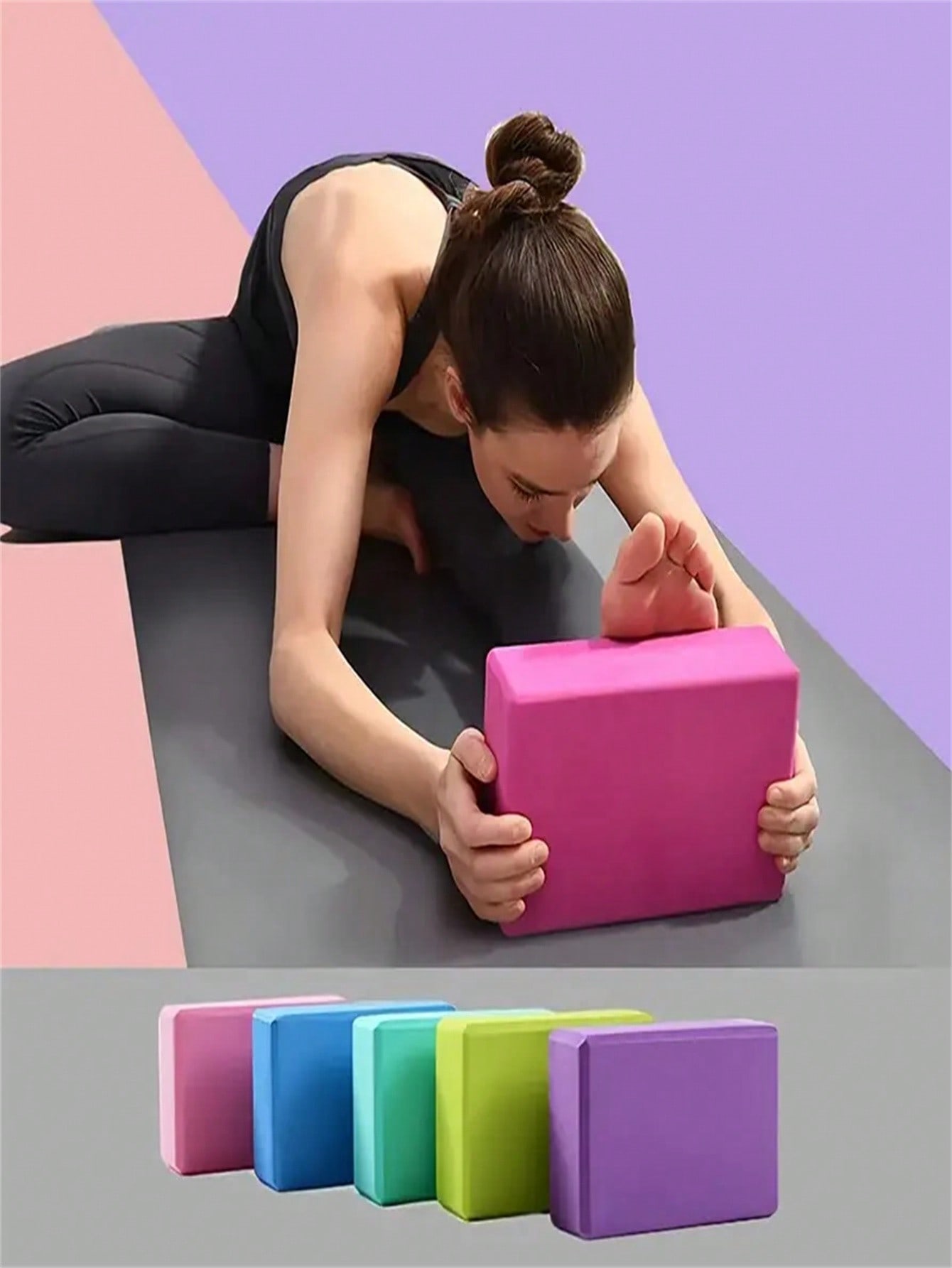 Pilates Yoga Block - 1 bloque de yoga de espuma