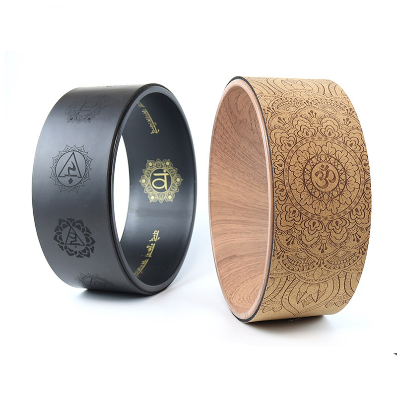 Pilates Yoga Wheel - Círculos de Yoga de Madera Suave
