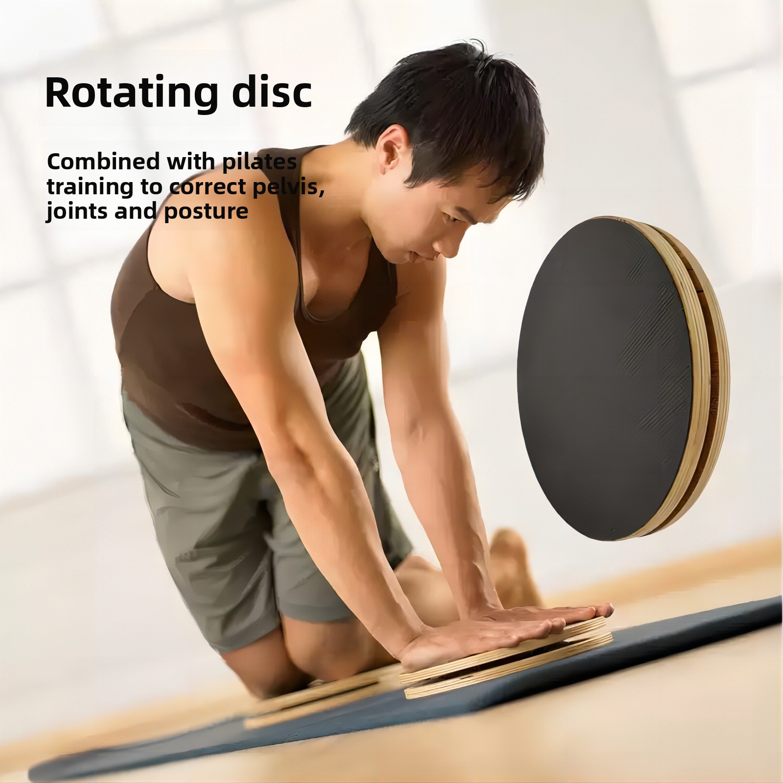 Disco giratorio de madera maci - Pilates Yoga Wheel reseña y precio