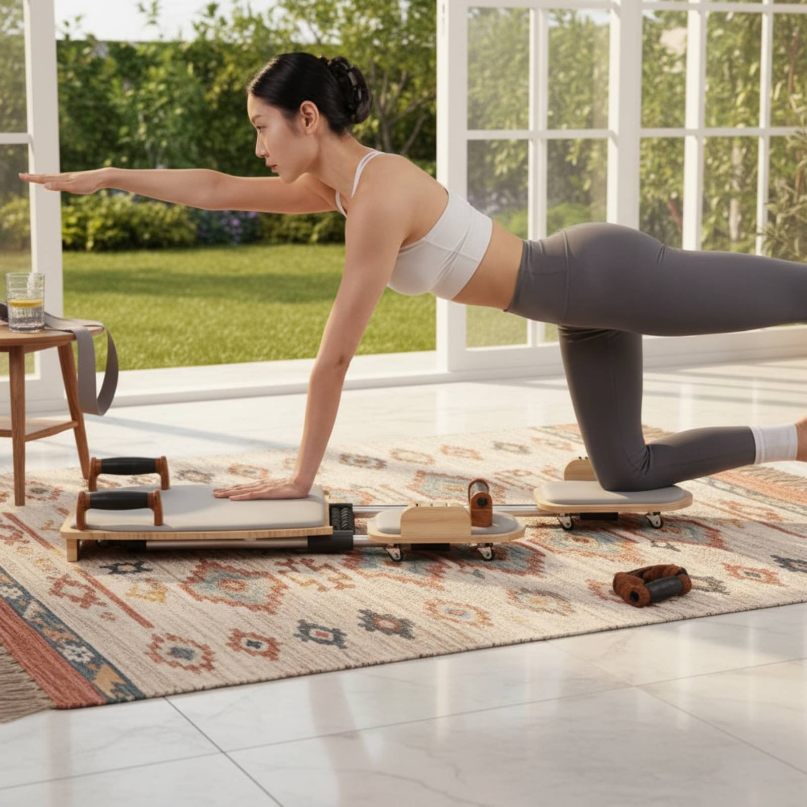 Reformer de Pilates para el Ho - Pilates Reformer Spring reseña y precio