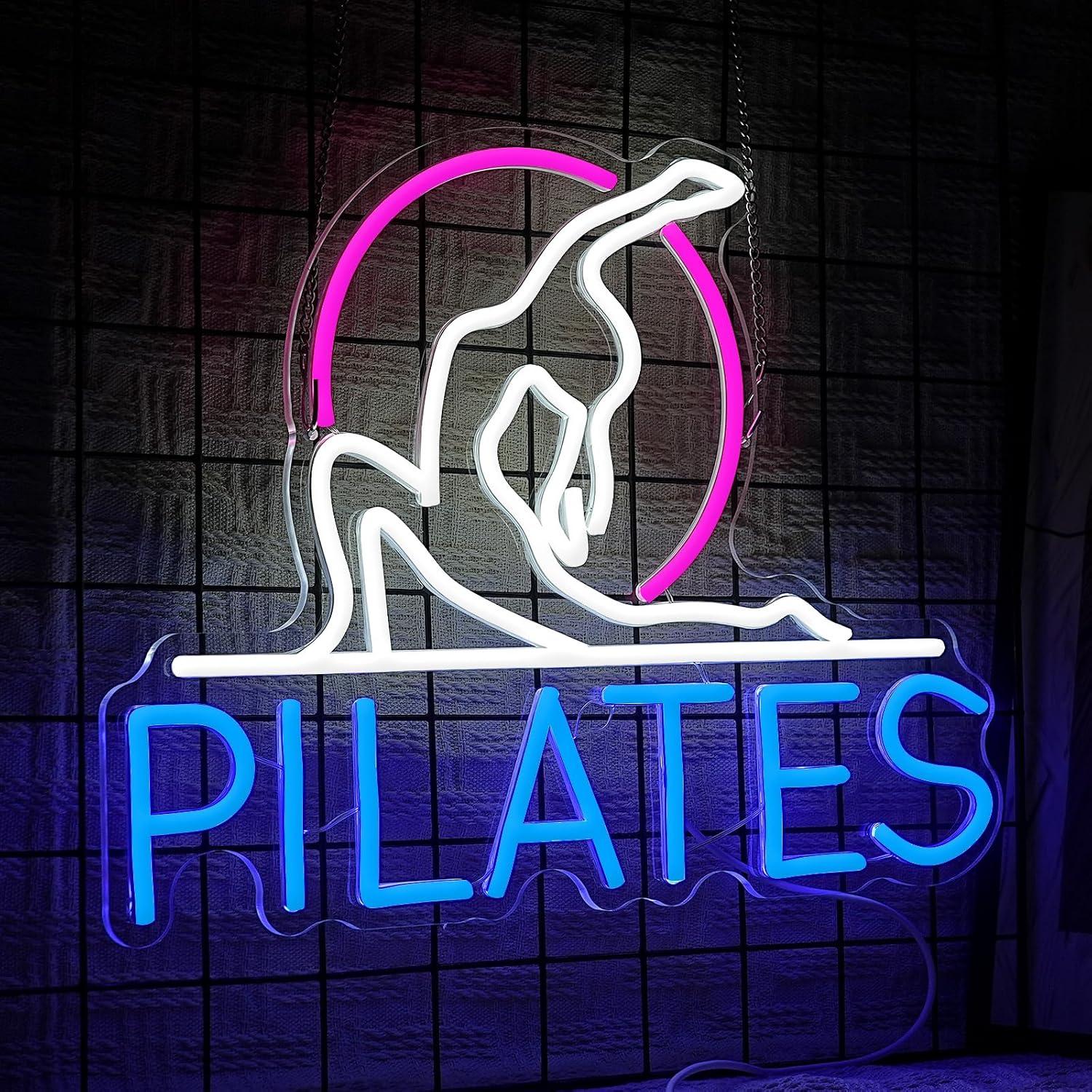 Letrero de Neón de Yoga y Pila - Pilates Yoga Room reseña y precio