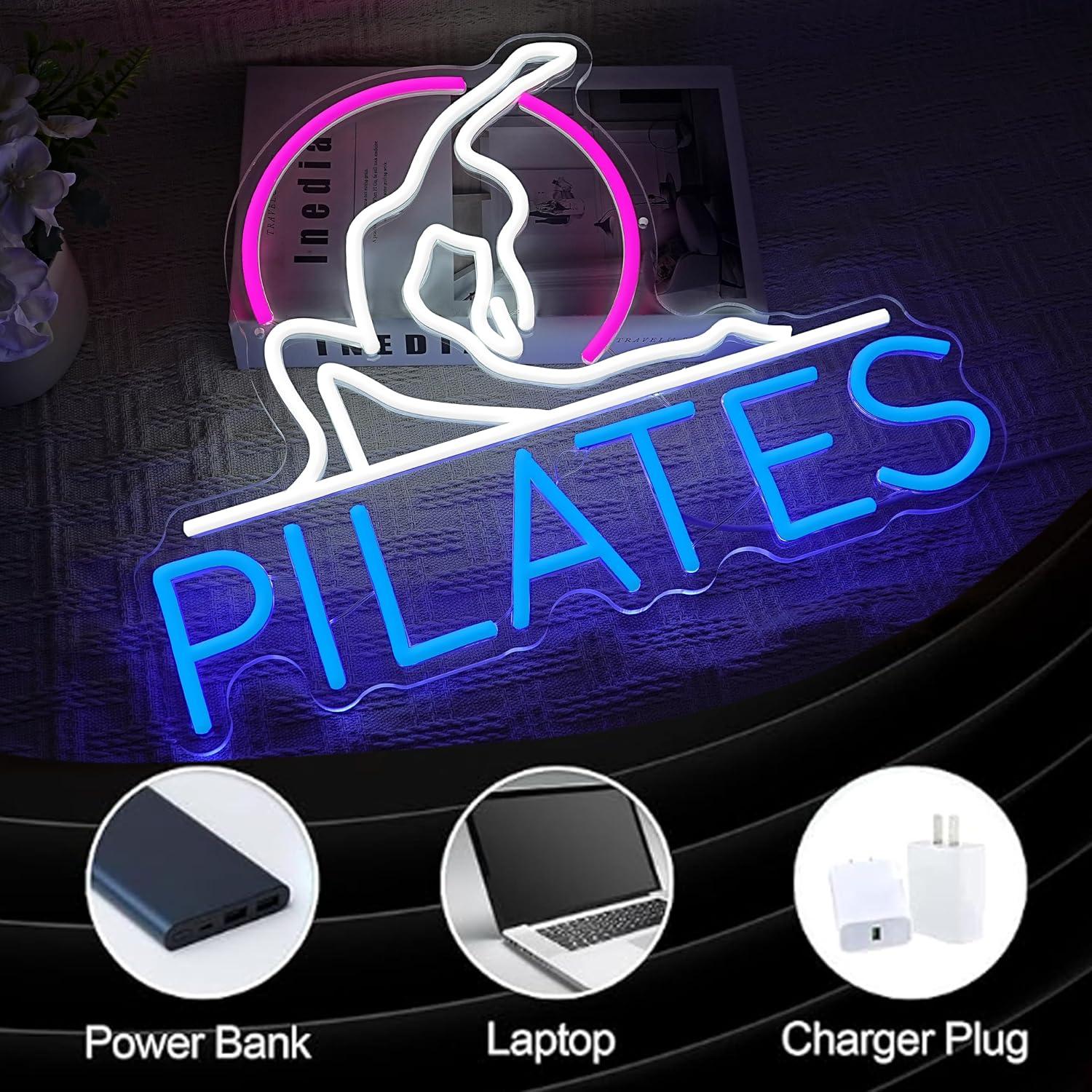 Letrero de Neón de Yoga y Pila - Pilates Yoga Room reseña y precio