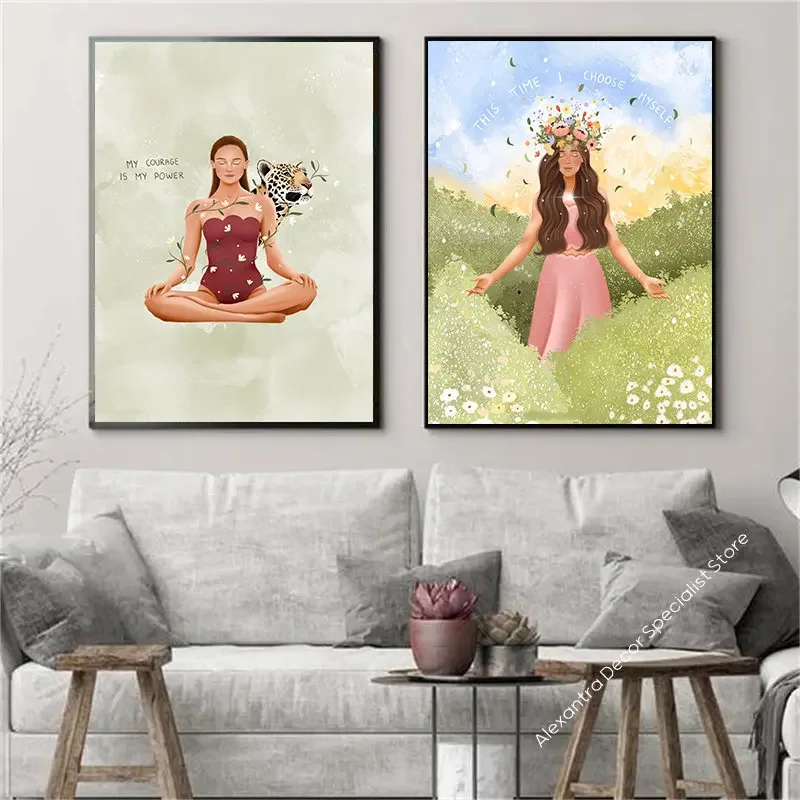 Pintura en lienzo de Pilates b - Pilates Yoga Room reseña y precio