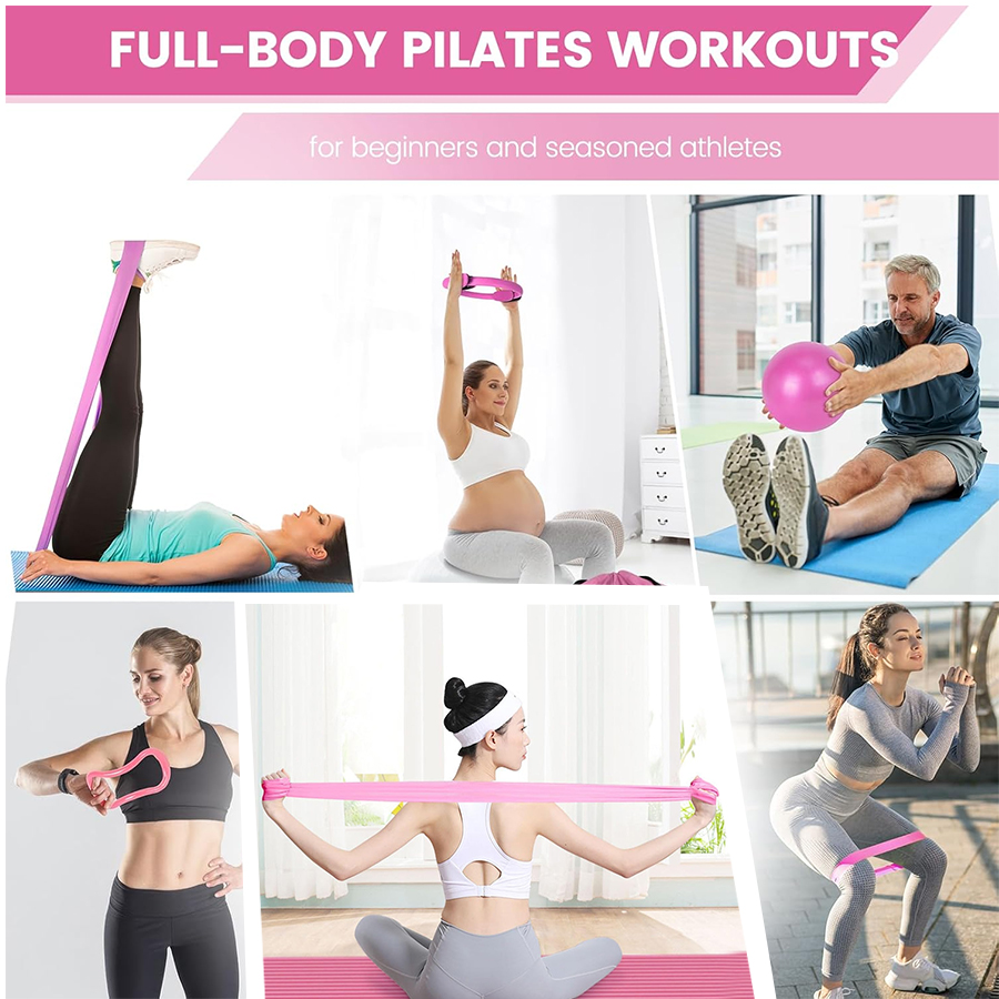 Juego de entrenamiento físico  - Pilates Yoga Ball Exercises reseña y precio