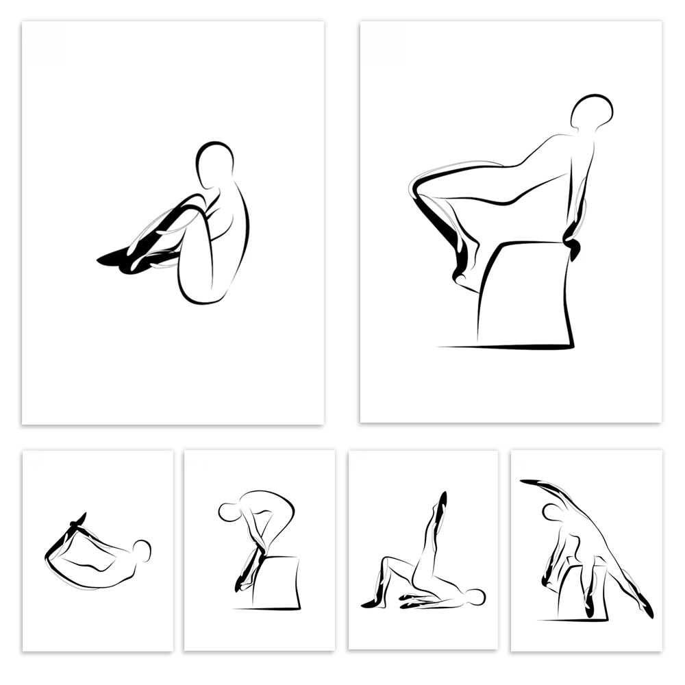 Carteles de Pilates, flexiones - Pilates Yoga Room reseña y precio