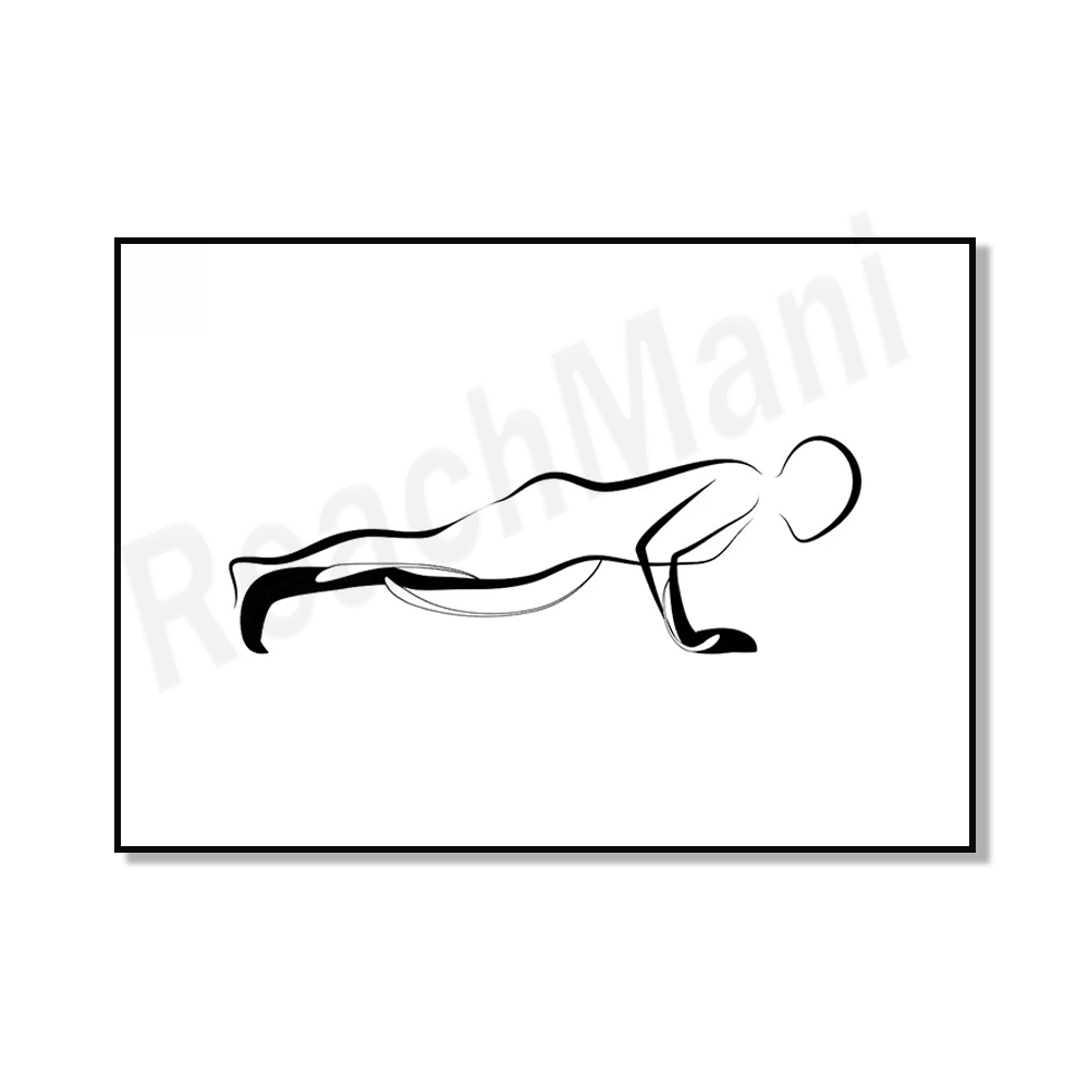 Carteles de Pilates, flexiones - Pilates Yoga Room reseña y precio