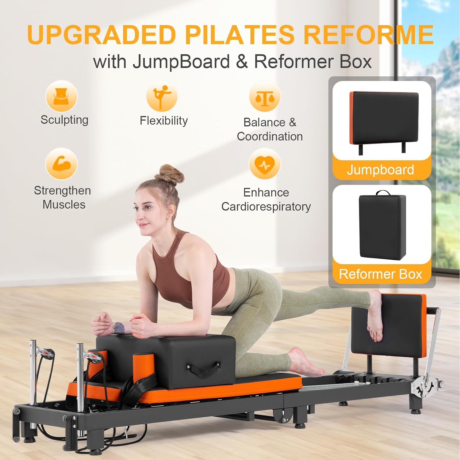 Máquina de Pilates Reformer Pl - Pilates Reformer Spring reseña y precio