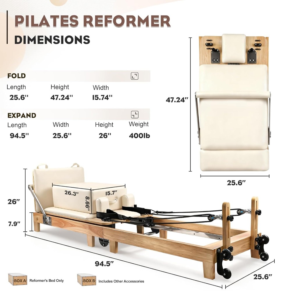 Reformer de Pilates Plegable d - Pilates Reformer Spring reseña y precio