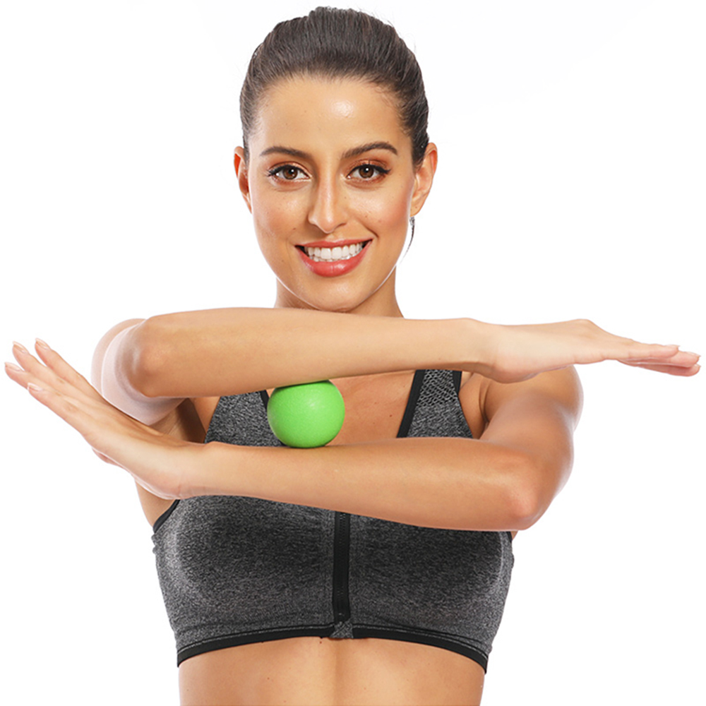 Pelota de masaje de Yoga TPR,  - Pilates Yoga Ball Exercises reseña y precio