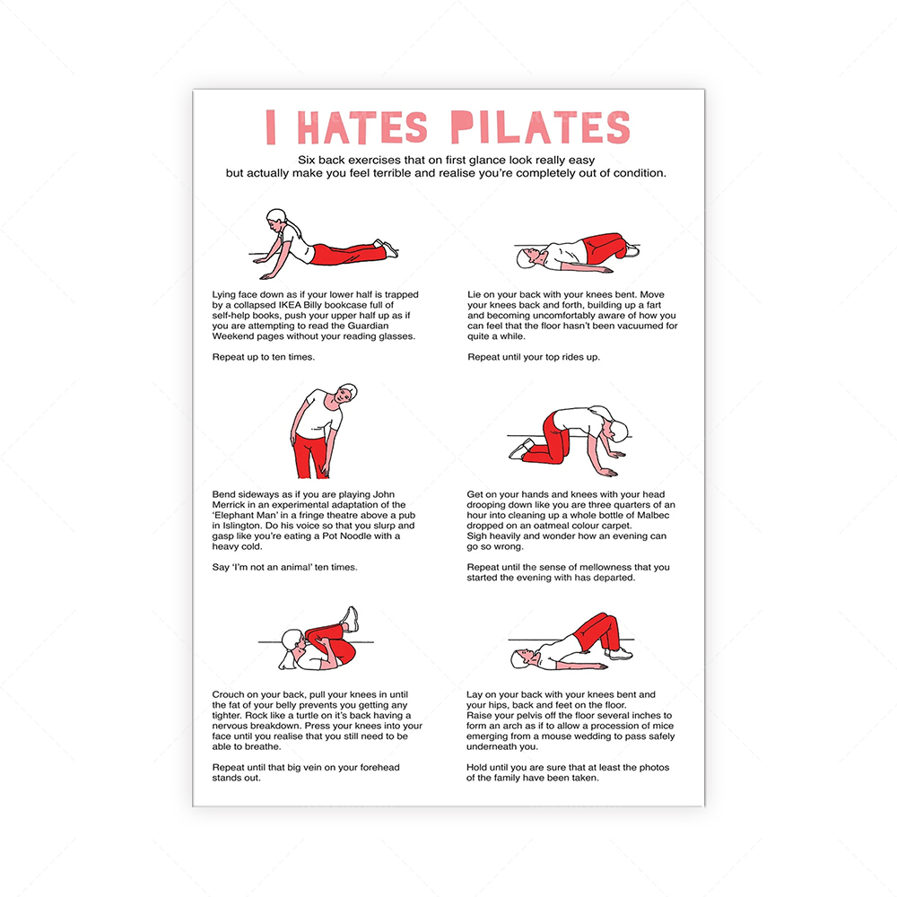 Je déteste PILATES Serviette à - Pilates Yoga Room reseña y precio