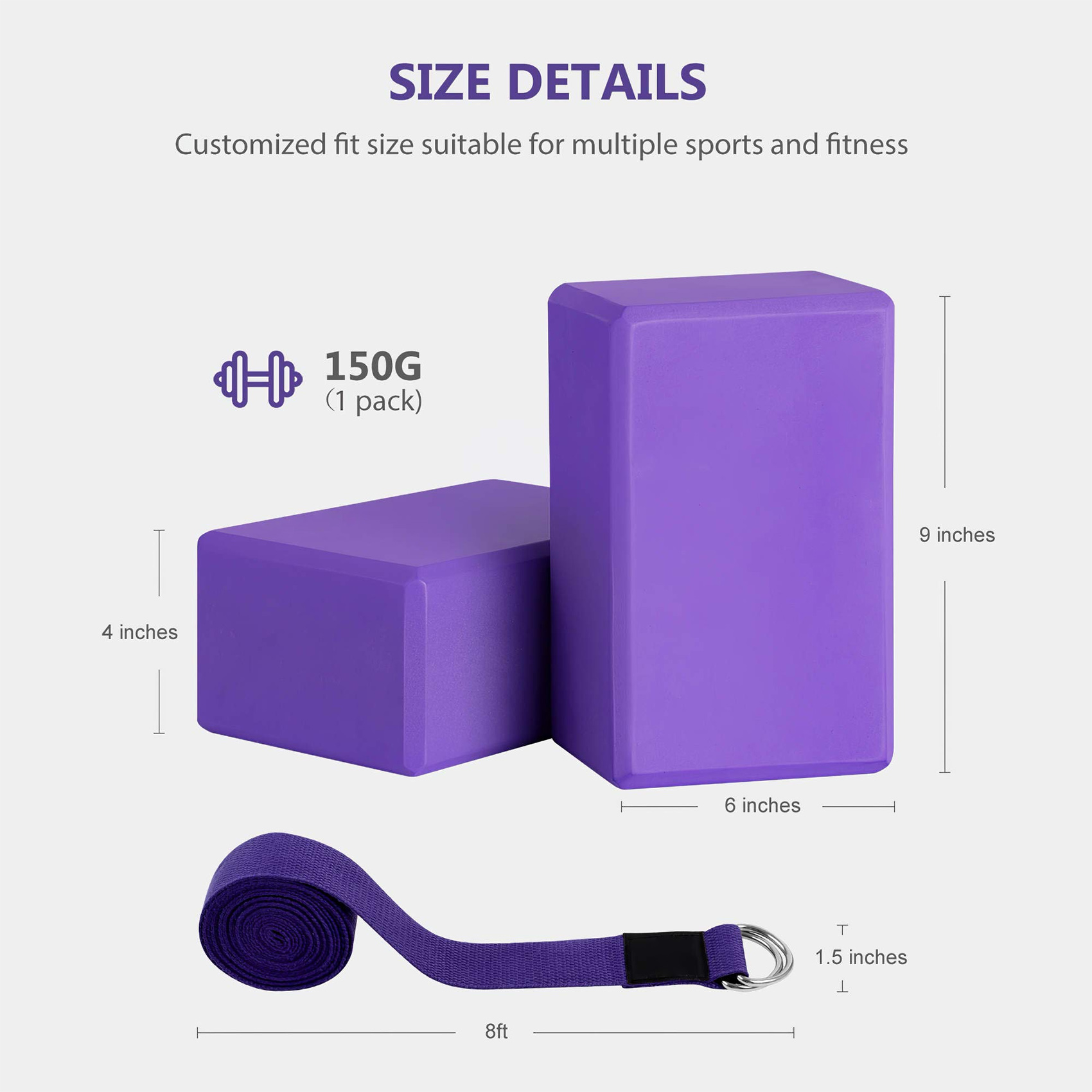 AEB0-Conjunto de bloques y cor - Pilates Yoga Block reseña y precio